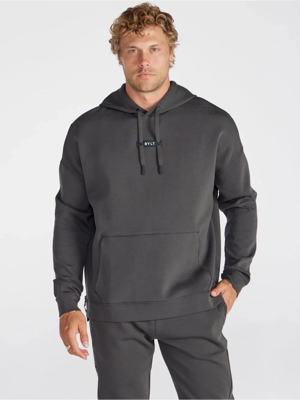 BYLT ROAMKNIT ADAPT HOODIE CHARCOAL Sz XL